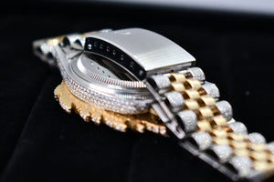 
                  
                    Rolex Datejust 36mm Watch - Custom Flame Bezel
                  
                