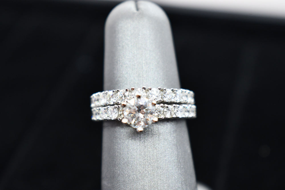 
                  
                    Engagement ring set- Eternity Band style
                  
                