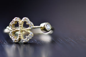 
                  
                    Flower Fancy ring - Cubic zirconia stones Fashion Jewelery
                  
                