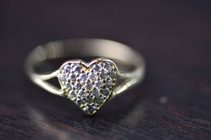 
                  
                    Heart Shape Ring - cluster cubic zirconia
                  
                
