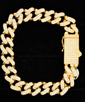 
                  
                    Diamond Cuban link bracelet 14k Yellow gold Bracelets Touch of Gold Jewelers Philly 
                  
                
