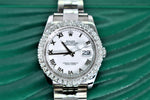Rolex Oyster Perpetual Datejust with custom made Diamond Bezel Watches Touch of Gold Jewelers Philly 